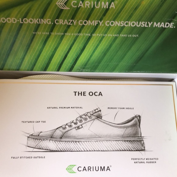 Cariuma OCA  off-white canvas sneaker Woman’s 10 Men’s 8.5 New - Picture 8 of 8
